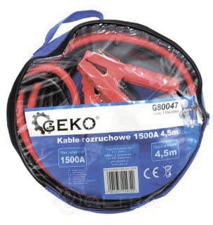 Пусковые провода 1500А 4.5м Geko G80047