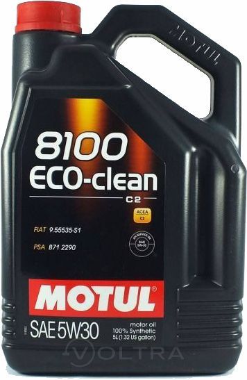 Масло моторное синтетическое 5л Motul 8100 Eco-clean 5W-30 (101545)