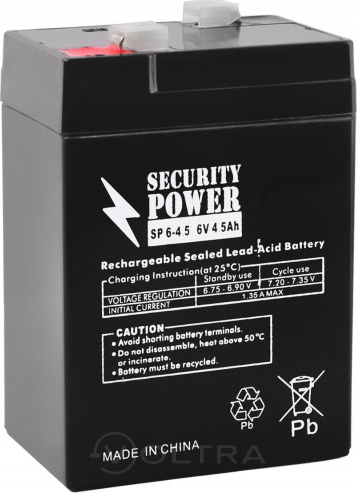 Аккумуляторная батарея Security Power F1 6V/4.5Ah (SP 6-4.5)