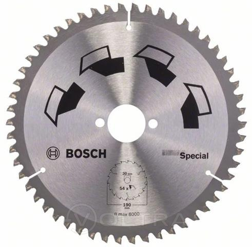 Диск пильный 190х30мм 54зуб. универсальный SPECIAL Bosch (2609256892)