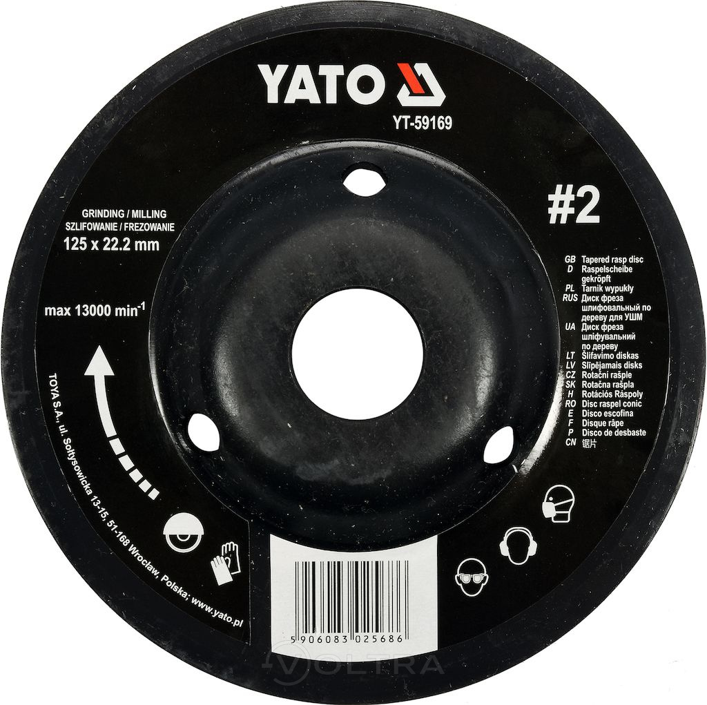 Диск-фреза универсальный для УШМ 125мм Yato YT-59169