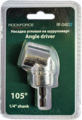 Адаптер-переходник угловой для шуруповерта 1/4"(F) Rock Force RF-04632