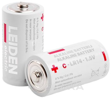 Батарейка C LR14 1.5V alkaline 2шт Leiden Electric (808004)