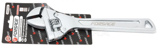 Ключ разводной с шарнирным механизмом для быстрого подбора размера захвата 10''-250мм (захват 0-36мм) Forsage F-649250CS