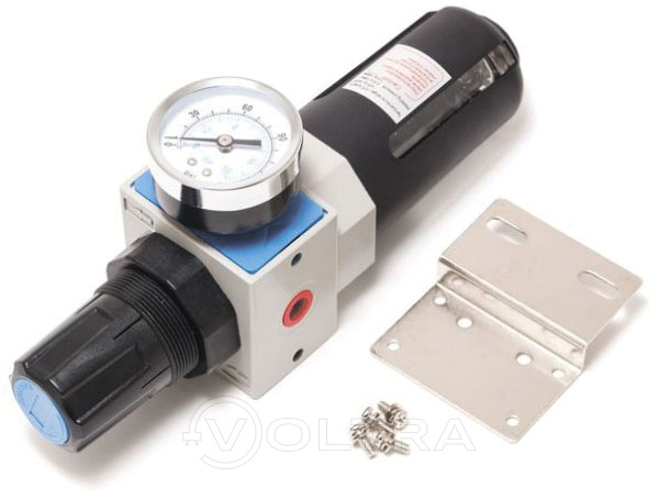 Фильтр-регулятор с индикатором давления для пневмосистем "Profi" 3/8" Forsage F-EW4000-03