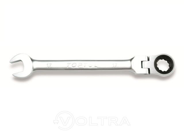 Ключ комбинированный 9мм с поворотной трещоткой TOPTUL (AOAD0909)