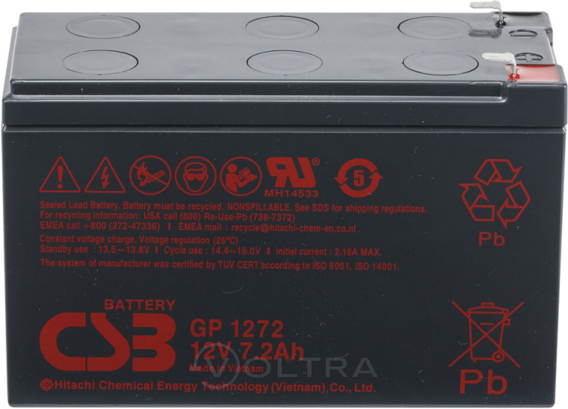 Аккумуляторная батарея CSB GP 1272 12V/7.2Ah (8Ah)