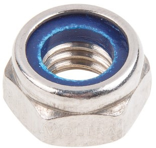 Гайка М10 со стопорным кольцом нерж.сталь (А2) DIN 985 200шт Starfix (0985210)