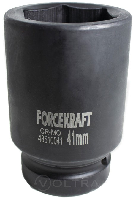 Головка ударная глубокая 41мм 6гр. 1'' ForceKraft FK-48510041