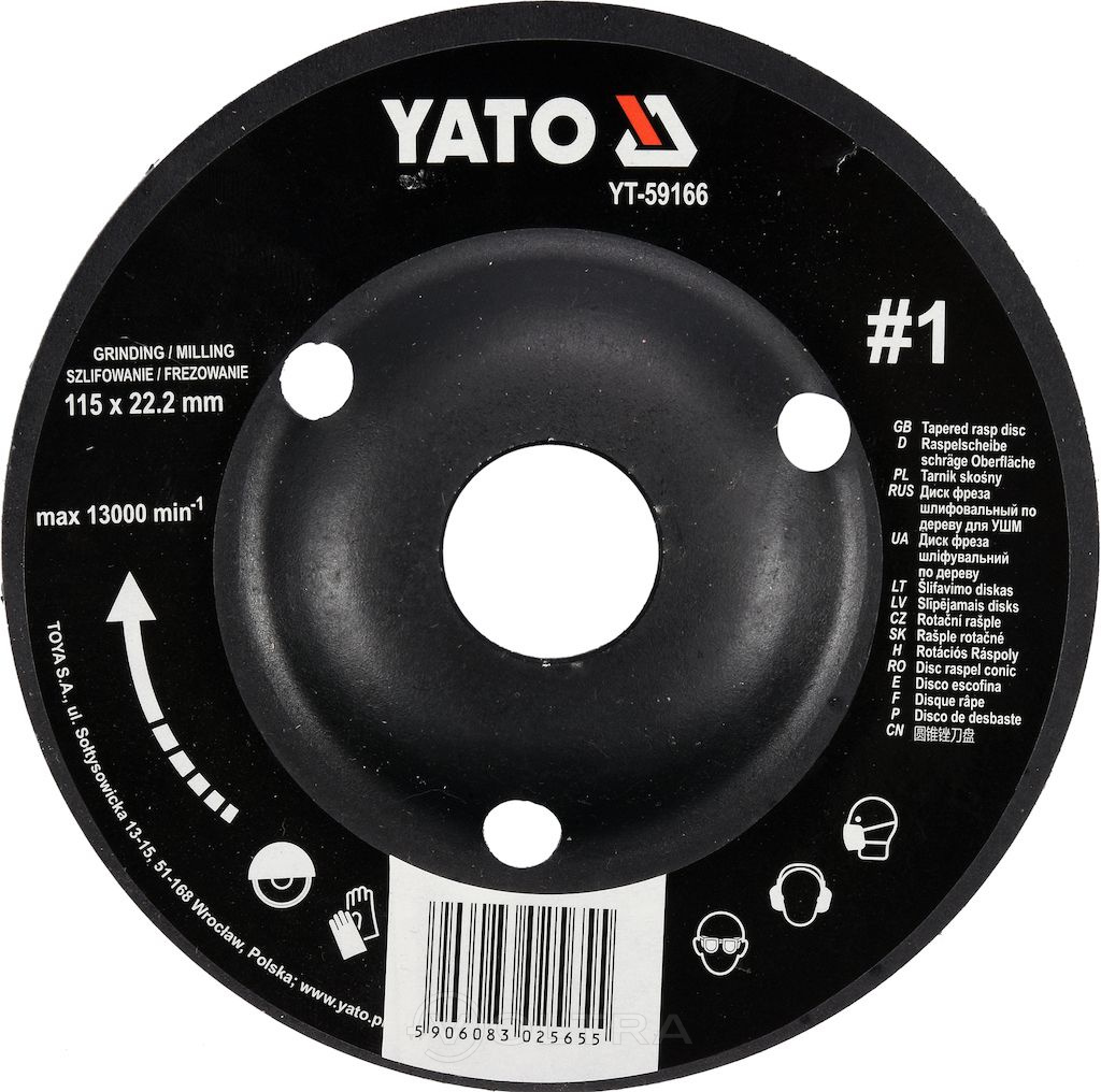 Диск-фреза универсальный для УШМ 115мм Yato YT-59166