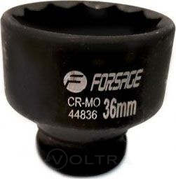 Головка ударная 1" 50мм 12гр Forsage F-48850