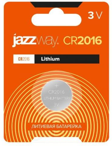 Батарейка CR2016 3V lithium 1шт Jazzway (2852830)