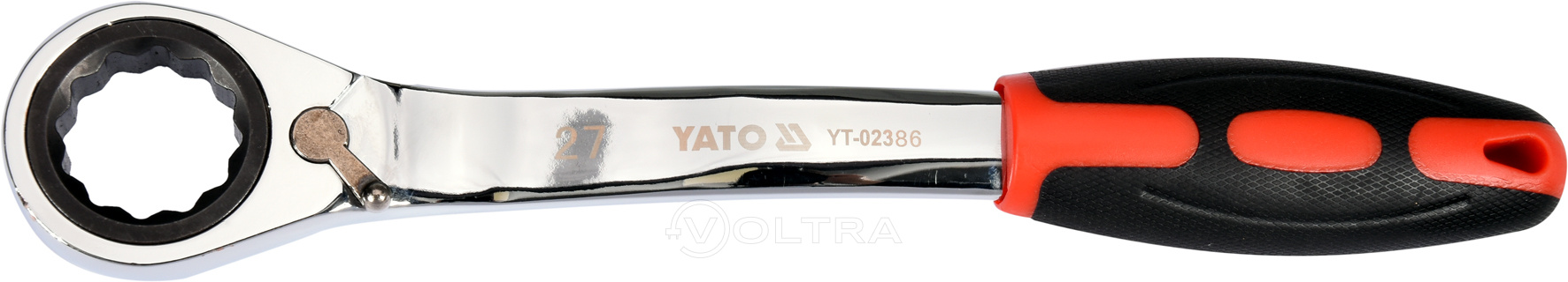 Ключ накидной с трещоткой 27мм CrV Yato YT-02386