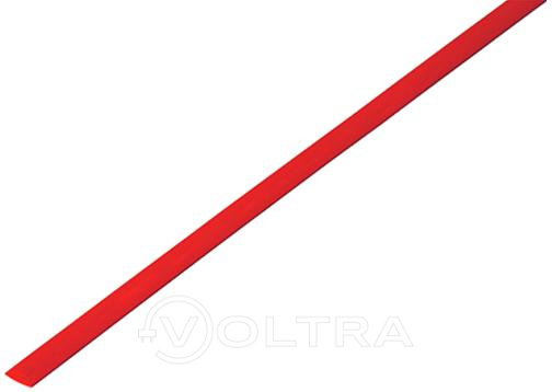 Термоусадочная трубка 3.5/1.75мм красная (упак. 50шт по 1м) Rexant (20-3504)