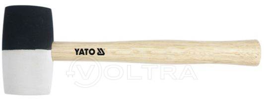 Молоток резиновый 0.34кг c деревянной ручкой Yato YT-4601