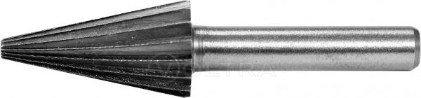 Шарошка металлическая коническая заостренная для обработки металла 13мм Yato YT-61718