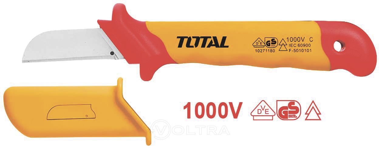 Нож для зачистки кабеля диэлектрический 180мм Total THICK1801