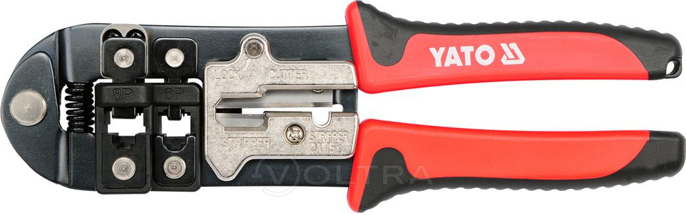 Клещи для резки, зачистки и обжима телефонного кабеля Yato YT-22422