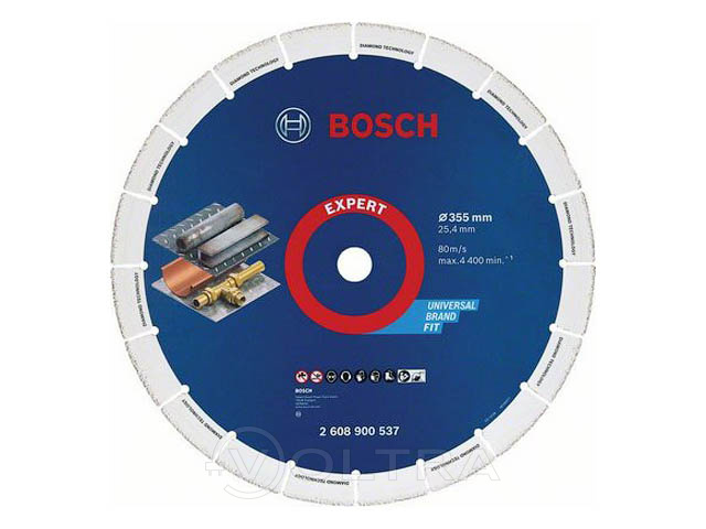 Алмазный круг 230х22.2мм по металлу сплошной Expert Diamond Metal Wheel Bosch (2608900536)
