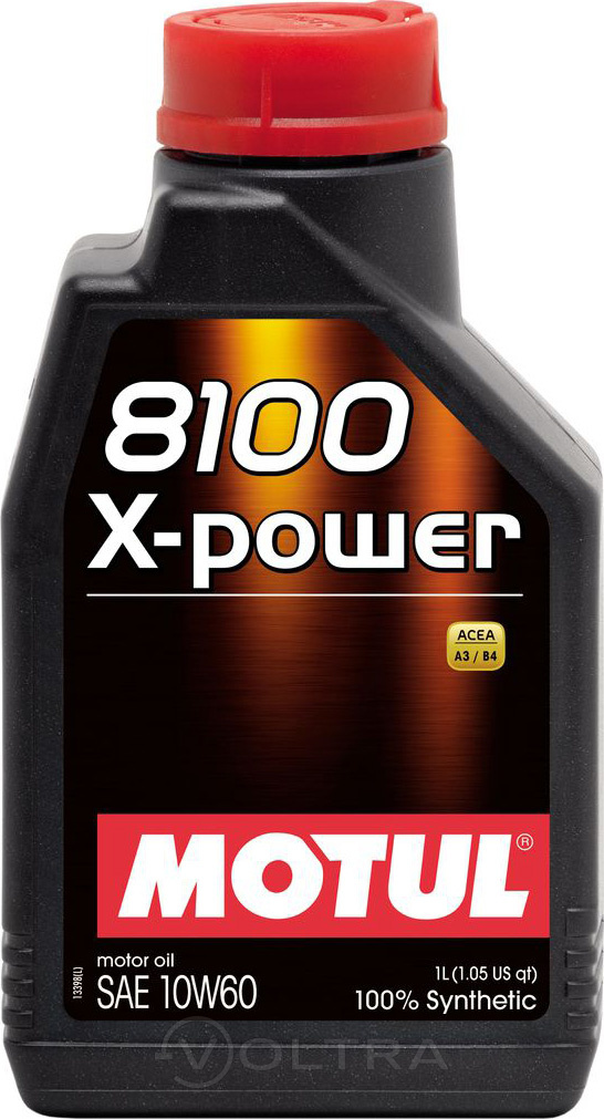 Масло моторное синтетическое 1л Motul 8100 X-Power 10W-60 (106142)