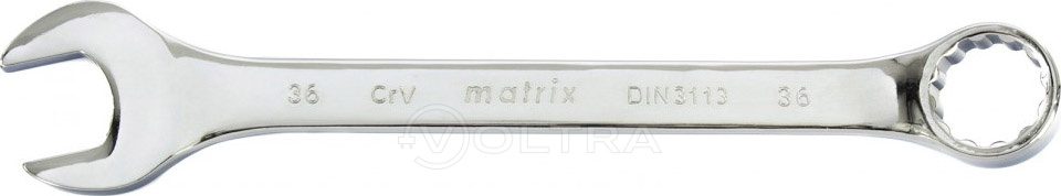Ключ комбинированный полированный 36мм CrV Matrix (15175)