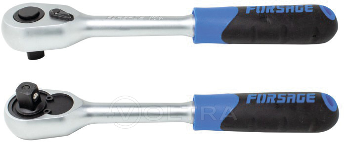Трещотка реверсивная с резиновой ручкой 1/2'' Forsage F-80246