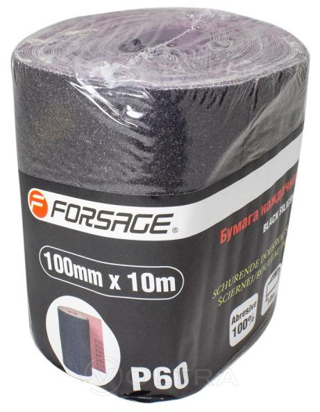 Бумага наждачная на тканевой основе 100ммх10м P60 Forsage F-FB460C
