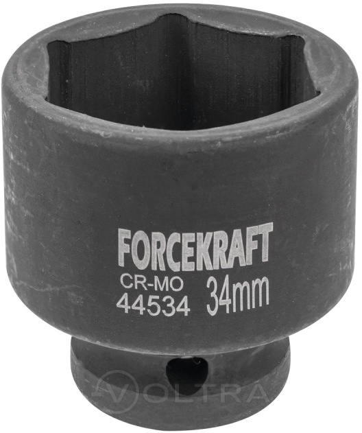 Головка ударная 1/2" 34мм 6гр. ForceKraft FK-44534
