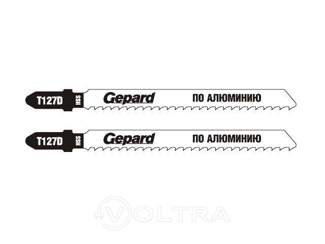 Пилки лобзиковые T127D по алюминию 2шт. Gepard (GP0630-04)