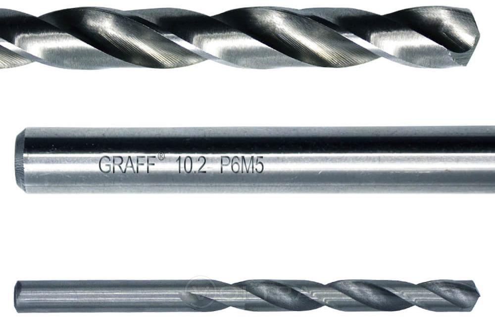 Сверло по металлу 10.2мм Р6М5 Graff (71102133)