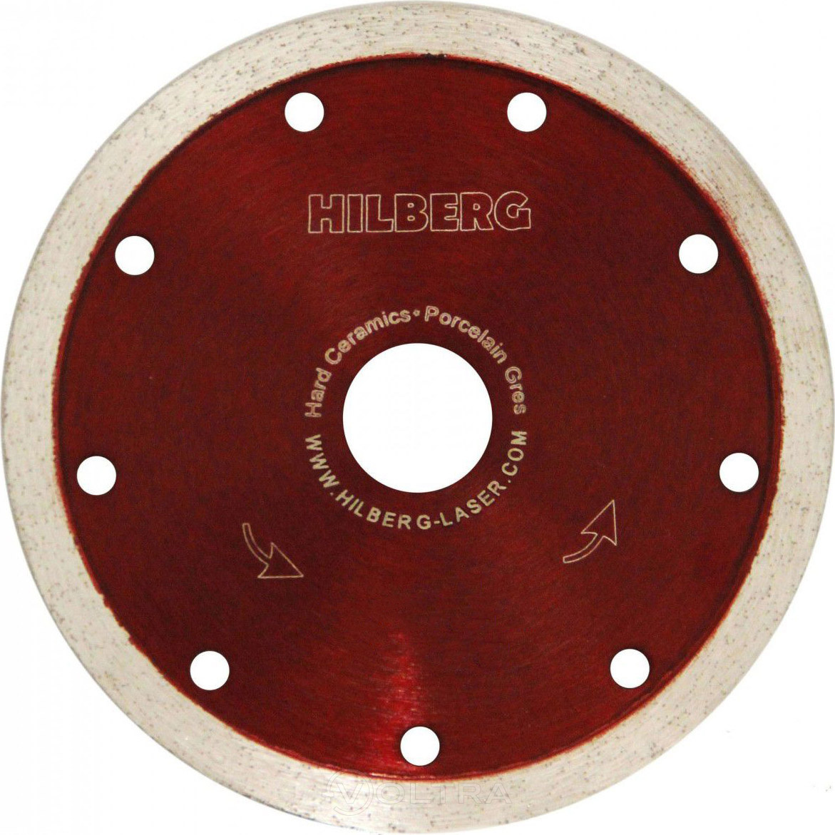 Диск алмазный отрезной 230x25.4мм сплошной ультратонкий Hilberg Master Ceramic HM506