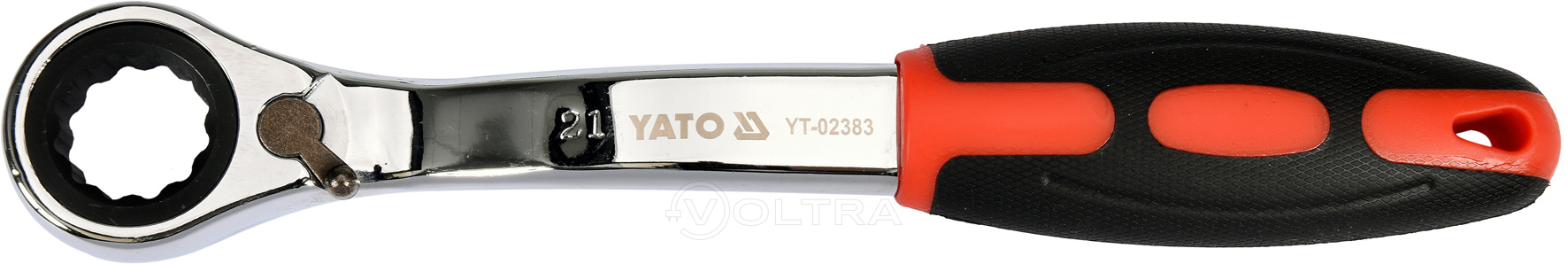 Ключ накидной с трещоткой 21мм CrV Yato YT-02383