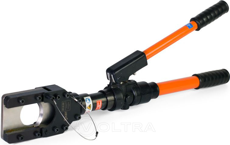 Ножницы гидравлические ручные для резки стальных канатов, проводов и бронированных кабелей КВТ НГР-65