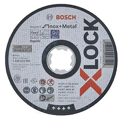 Круг отрезной 125х1.6x22.2мм для нерж. стали X-LOCK Standard for Inox Bosch (2608619363)