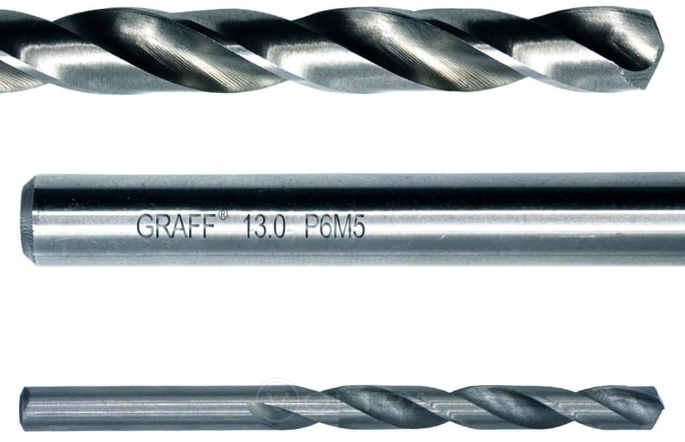 Сверло по металлу 13.0мм Р6М5 Graff (71130151)