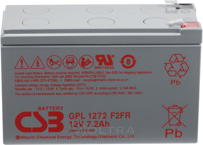 Аккумуляторная батарея CSB F2 12V/7.2Ah (GPL 1272)