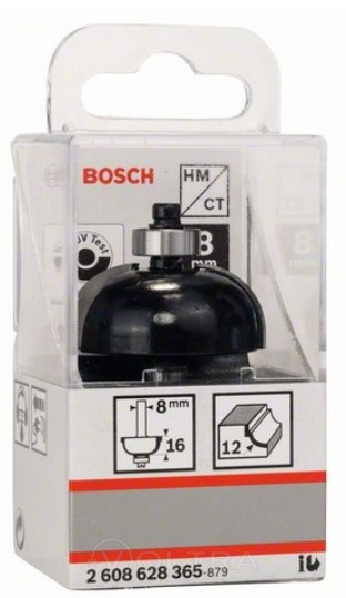 Фреза галтельная 12x16x8мм Bosch (2608628365)