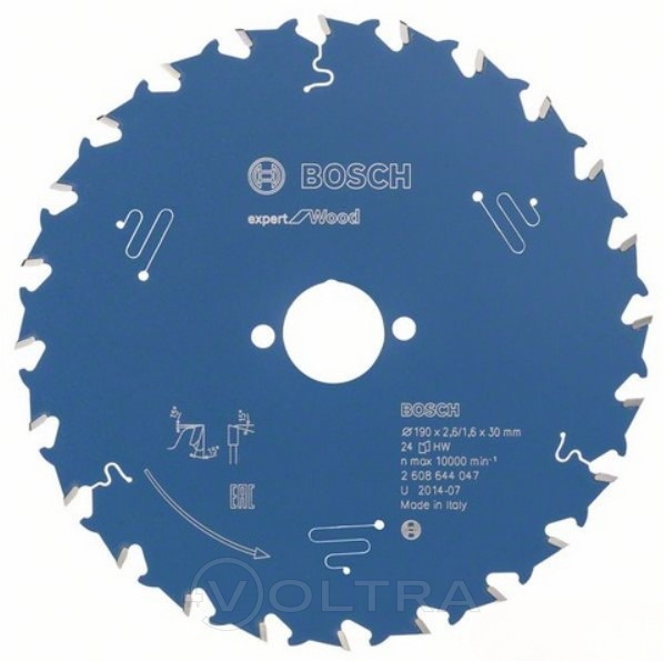 Пильный диск Expert for Wood 190x30x2.6/1.6x24T Bosch (2608644047)