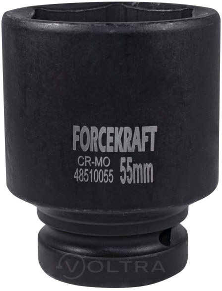 Головка ударная глубокая 1'' 55мм (6гр.) ForceKraft FK-48510055