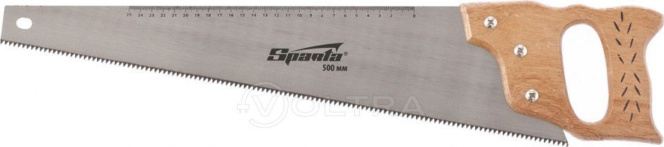 Ножовка по дереву деревянная рукоятка 500мм 7-8 TPI Sparta (231895)