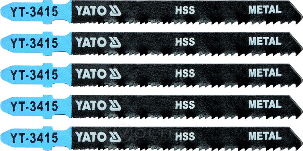 Полотна для электролобзика по Al и металлу L100мм (5шт) Yato YT-3415