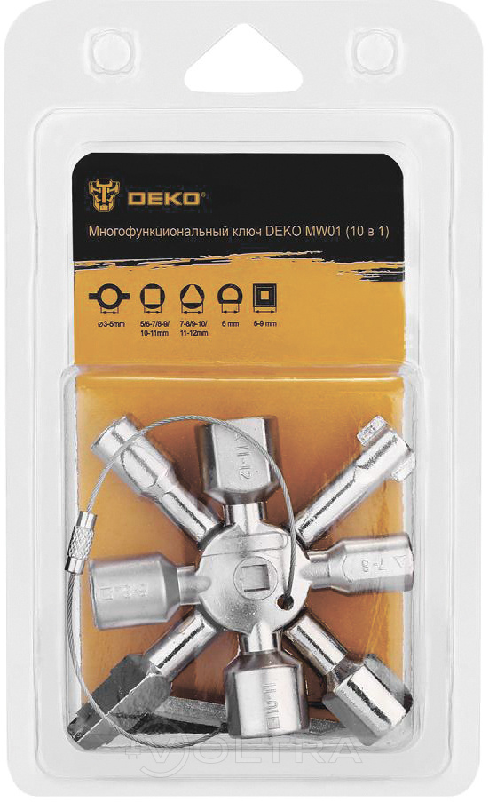 Ключ многофункциональный Deko MW01 10в1 (065-0582)