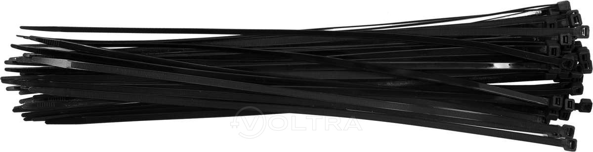Хомут пластмассовый черный 500х7.6мм 50шт Yato YT-70655
