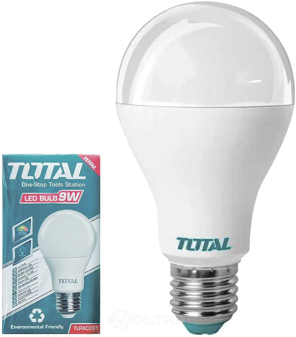Лампа светодиодная 9Вт Total TLPAC091