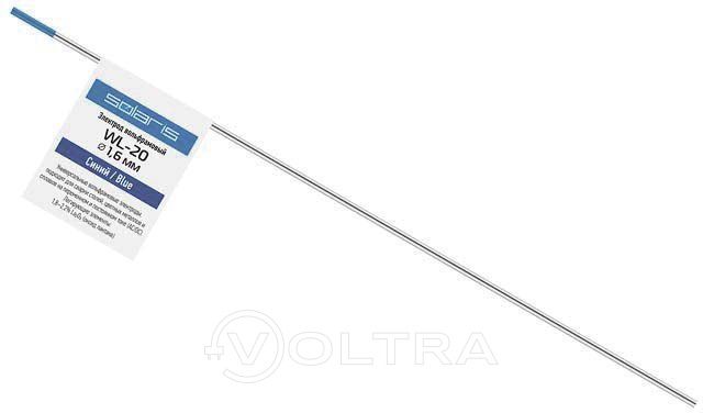 Электрод вольфрамовый синий WL-20 1.6мм 1шт Solaris (WM-4510)