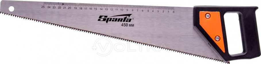 Ножовка по дереву каленый зуб 450мм 5-6 TPI Sparta (232335)