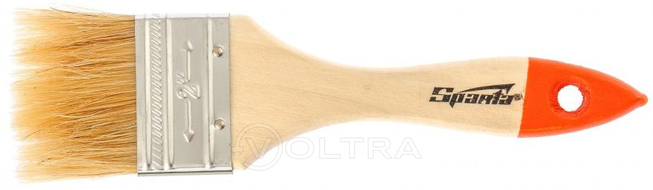 Кисть плоская Slimline 2" 50мм натуральная щетина деревянная ручка Sparta (824305)