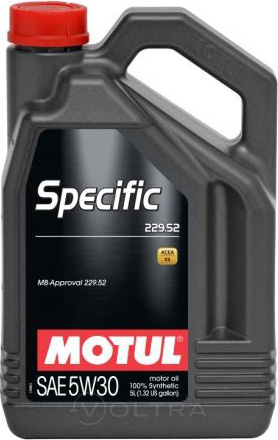 Масло моторное синтетическое 5л Motul Specific MB229.52 5W-30 (104845)
