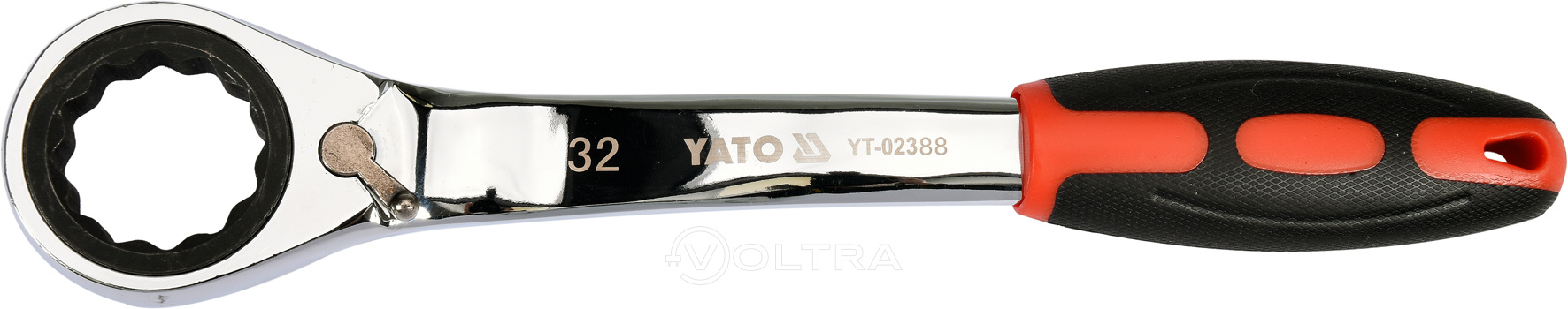 Ключ накидной с трещоткой 32мм CrV Yato YT-02388