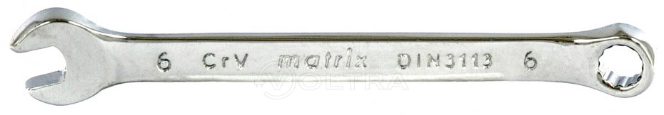 Ключ комбинированный 6мм полированный хром Matrix (15150)